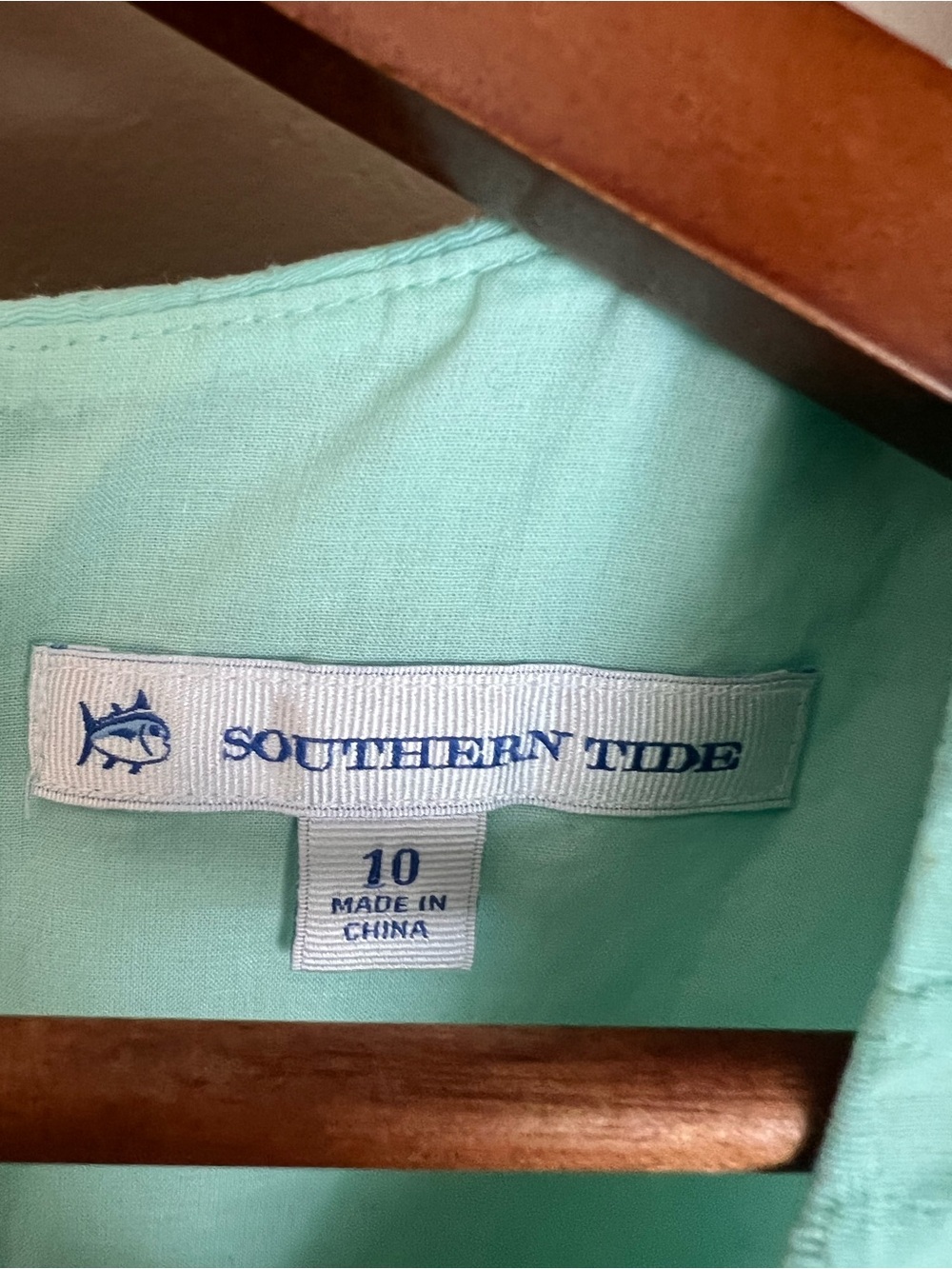 Southern Tide Sleeveless Shift Dress in Aqua Blue - Picture 4 of 6